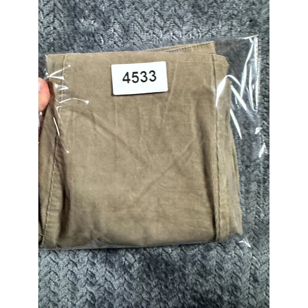 Under 510 Corduroy Pants Mens 28/26 Beige Cotton Stretch Straight Leg Pockets